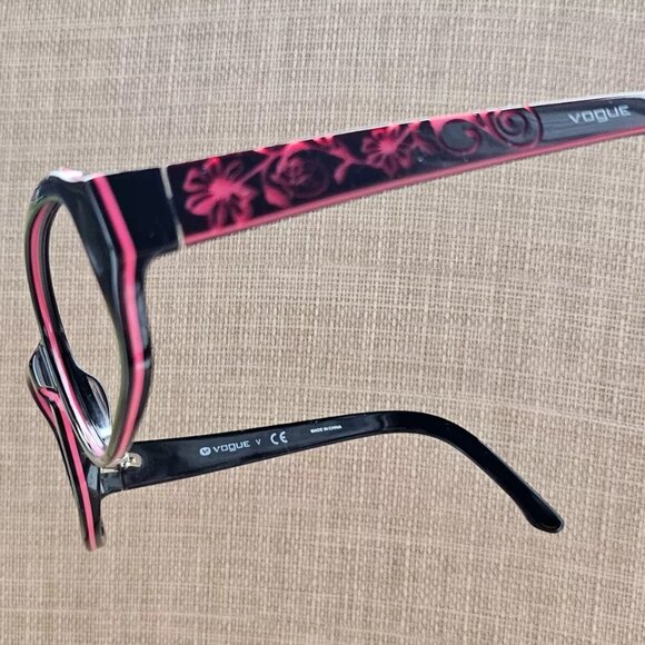 Vogue Women Glasses Frame Black/Red Tone VO5088 55[]16 130 Eyeglasses - Picture 3 of 12